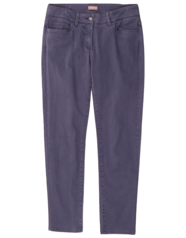 Napapijri Pantalones informales ajustados para mujer IT 42 Medium W30 L29 Algodón azul