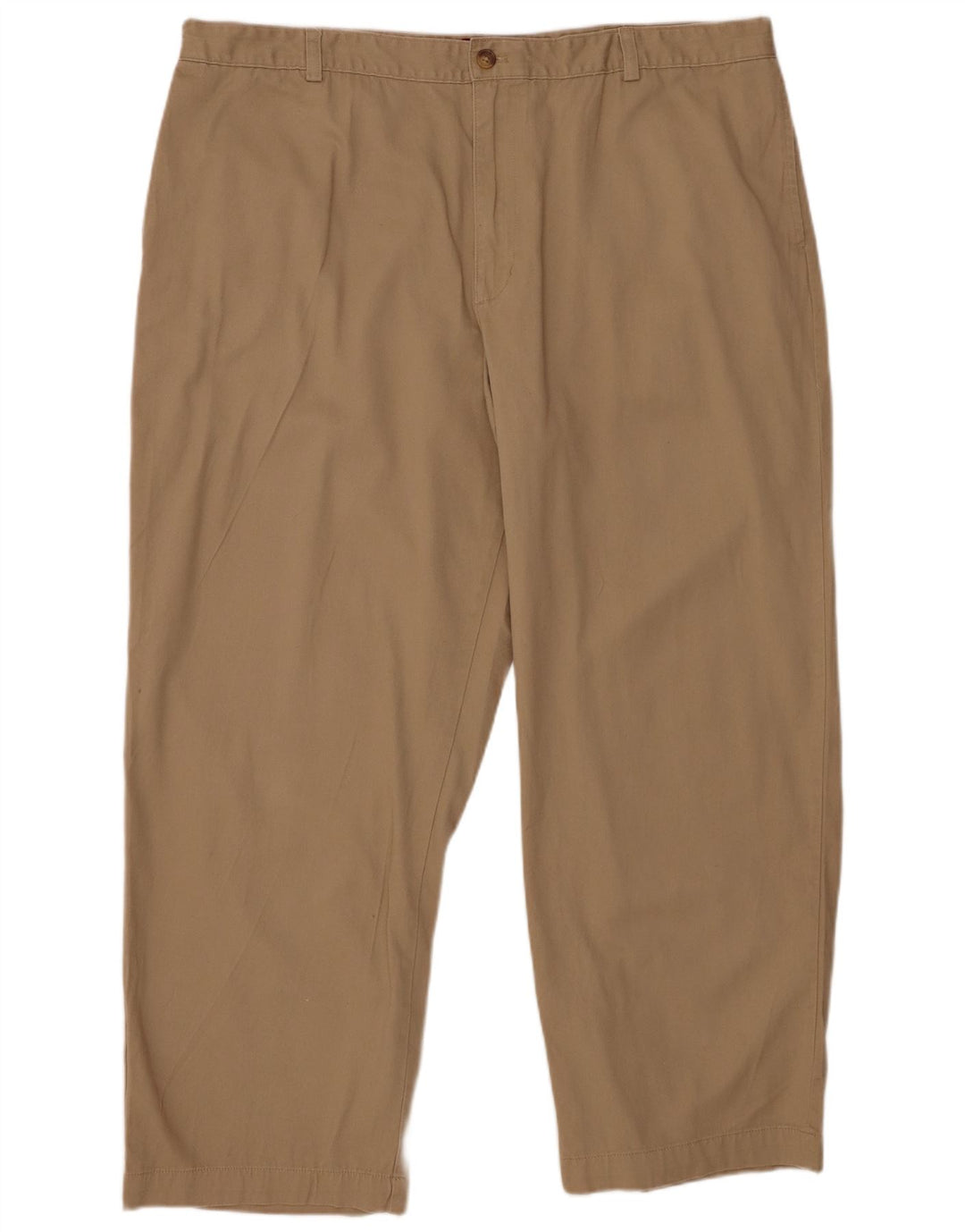 CHAPS Pantalón chino recto para hombre W42 L30 Algodón beige