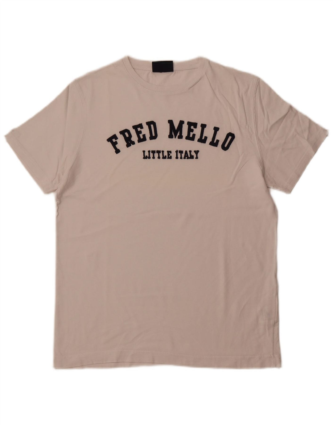 FRED MELLO Camiseta gráfica para hombre Top grande de algodón blanco