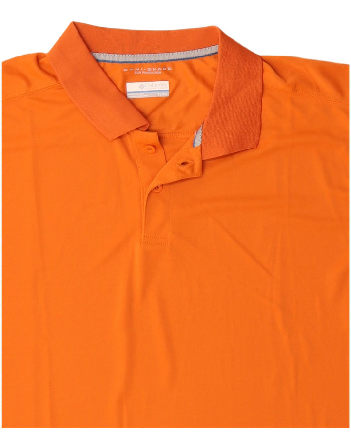 Polo Columbia Omni-Shade para hombre XL Poliéster naranja