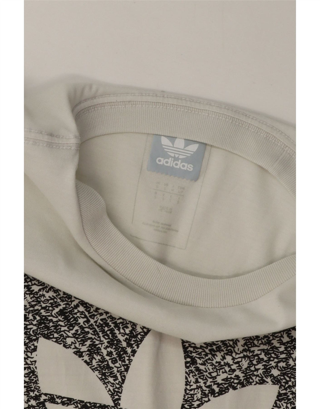 Adidas - Camiseta gráfica para hombre, talla pequeña, algodón blanco