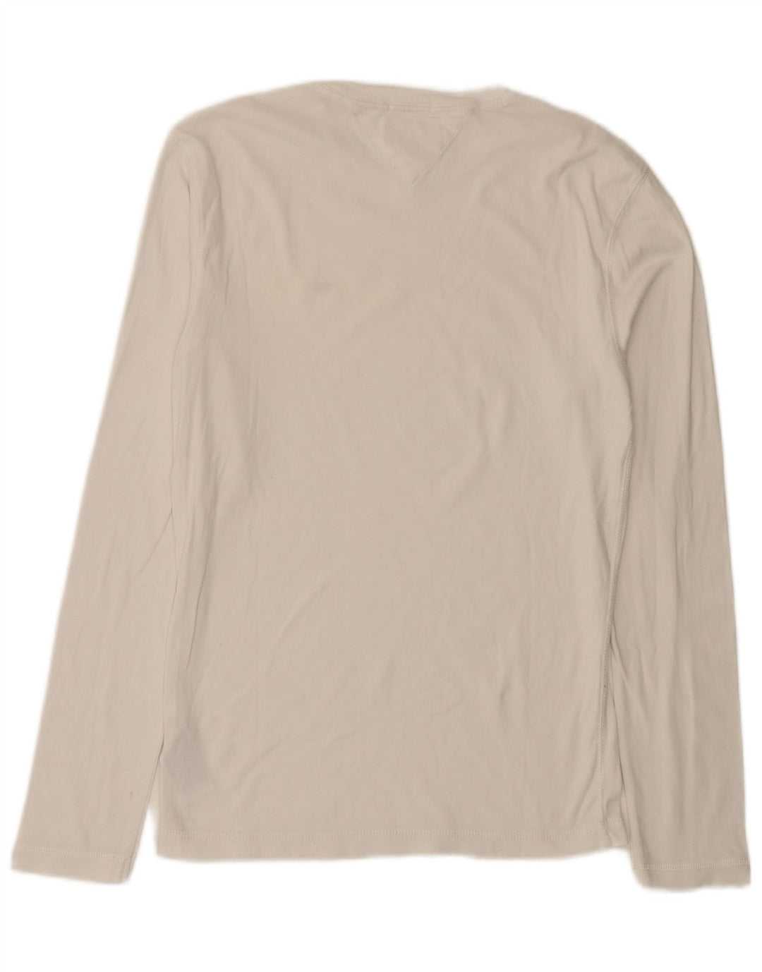 Tommy Hilfiger Hombre Slim Fit Top Manga Larga Algodón Blanco Mediano