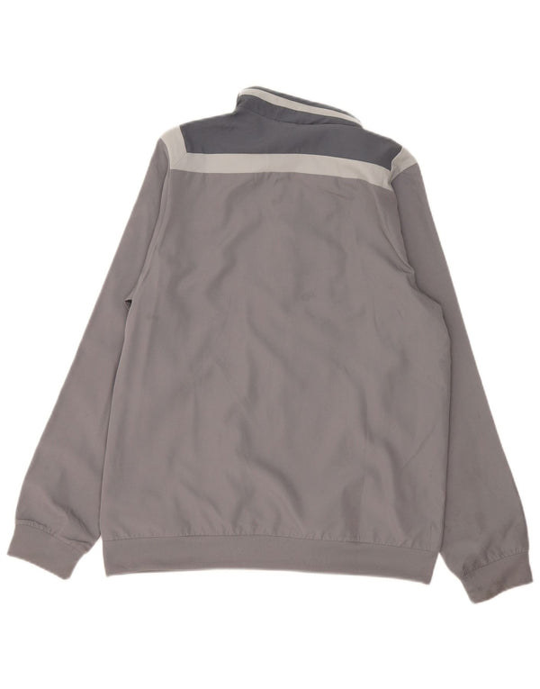 Adidas Chicos Climalite Chándal Top Chaqueta 13-14 Años Gris Colorblock