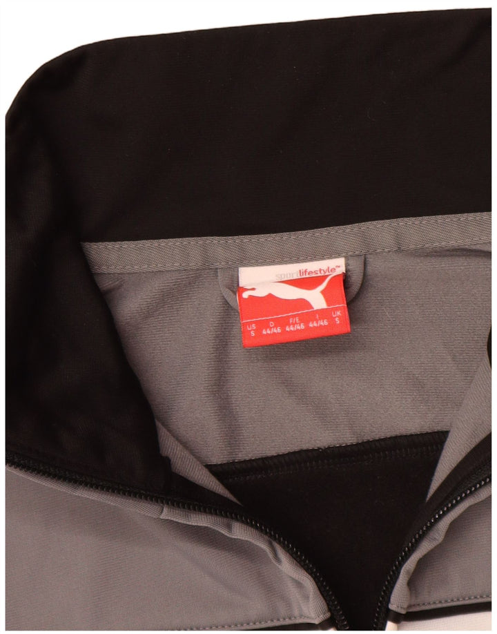 Puma Hombre Chándal Top Chaqueta Pequeña Negro Colorblock Poliéster