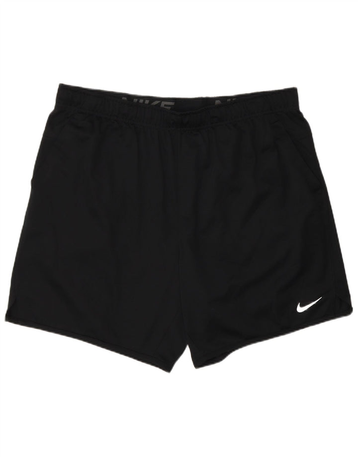 Nike Pantalones cortos deportivos Dri Fit para hombre XL Poliéster negro