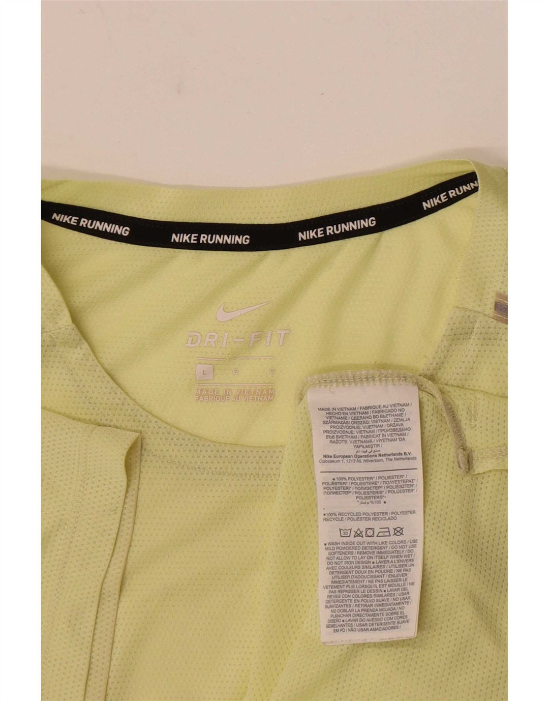 Camiseta Nike Dri Fit Graphic para hombre, talla grande, poliéster amarillo