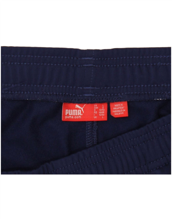 Puma Pantalones De Chándal Para Hombre Large Azul Marino Colorblock