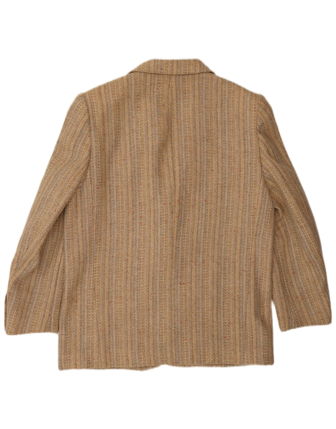 FENDI Chaqueta tipo blazer de 2 botones para mujer IT 44 Clásico a rayas beige medio