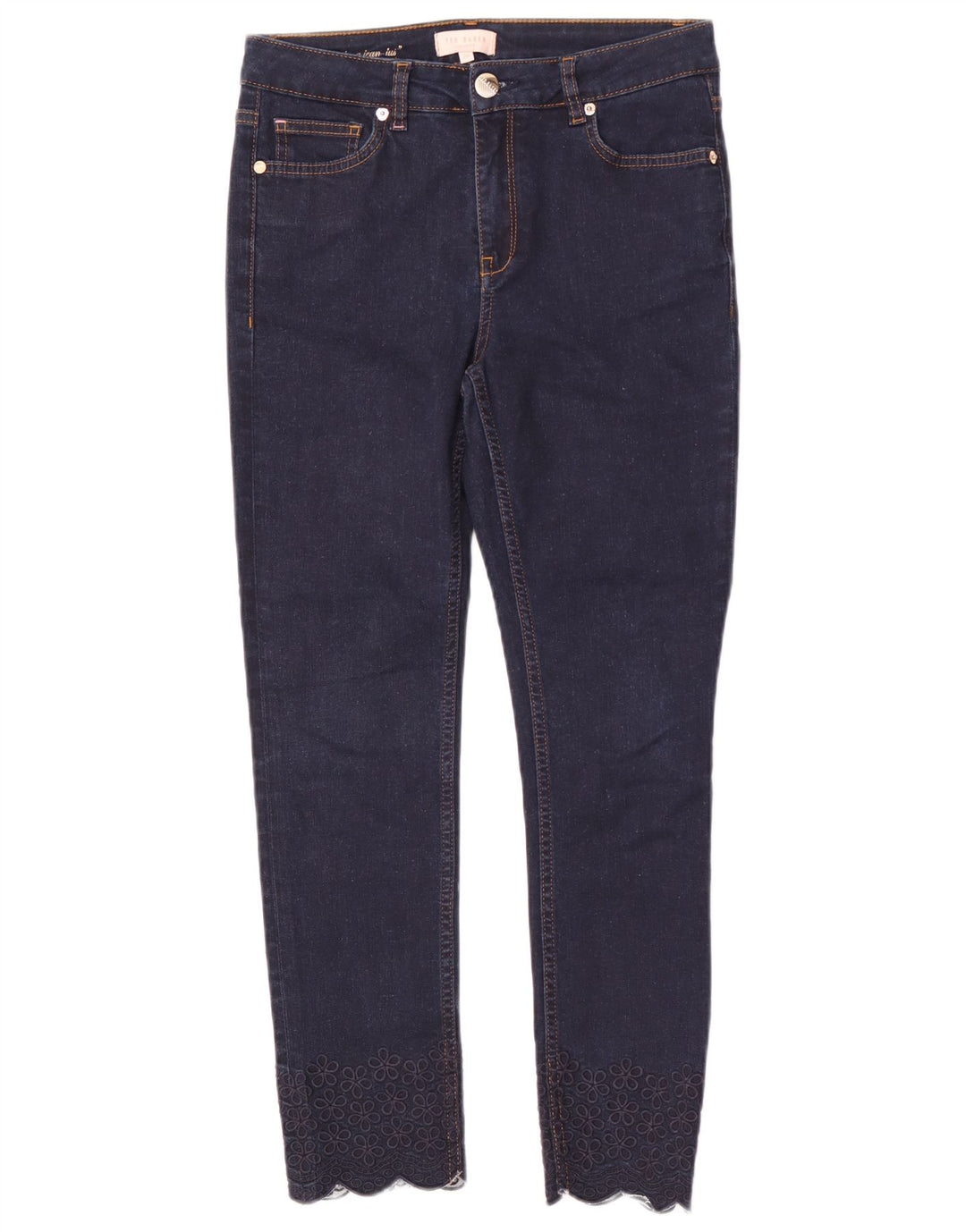 Vaqueros ajustados para mujer de Ted Baker W28 L26 Azul marino floral