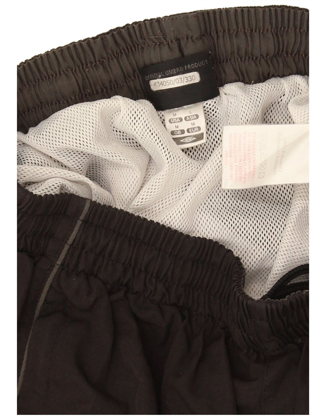 Pantalones Cortos Deportivos Umbro Hombre Poliéster Negro Mediano