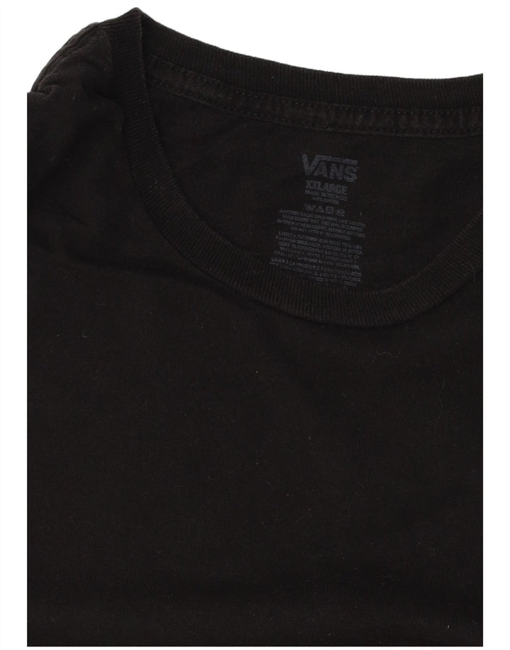 VANS Camiseta gráfica para hombre Top 2XL Algodón negro