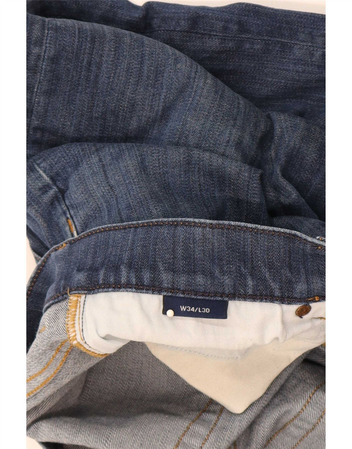 Vaqueros rectos de corte regular Gant para hombre W34 L30 Algodón azul