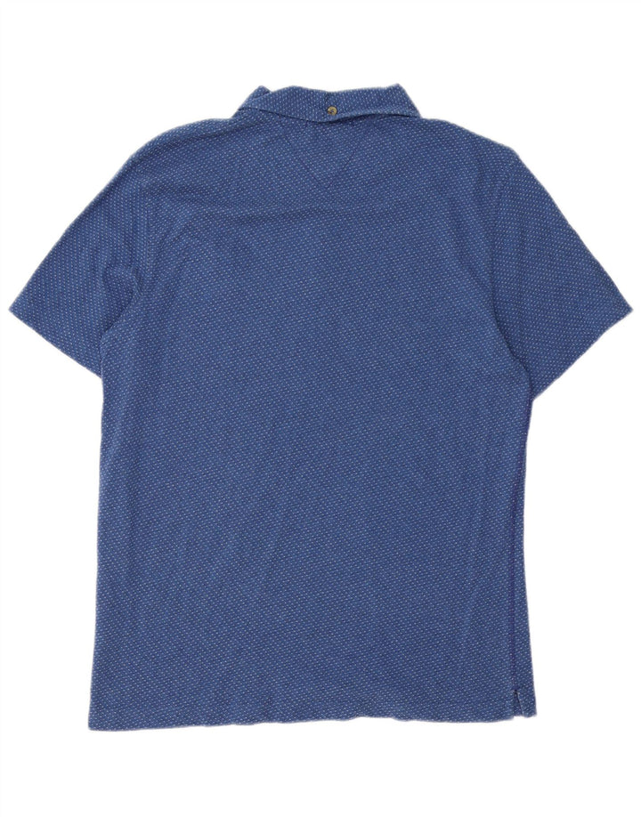 Polo de hombre White Stuff de algodón con lunares azules pequeños