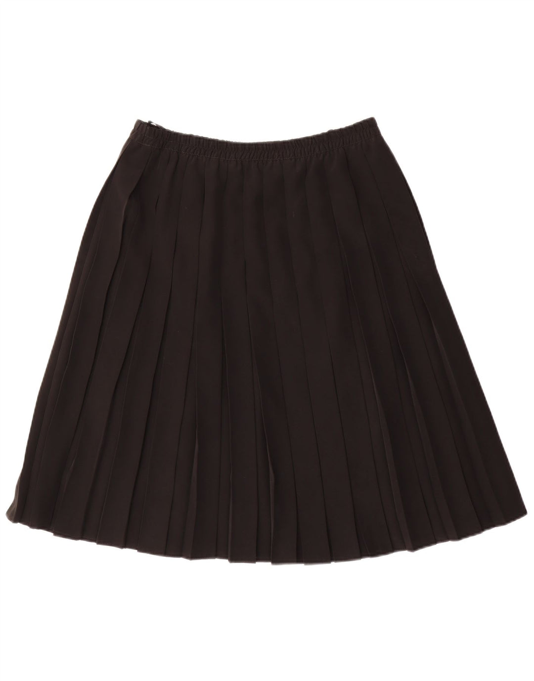 Falda plisada vintage para mujer EU 42 Grande W34 Poliéster negro