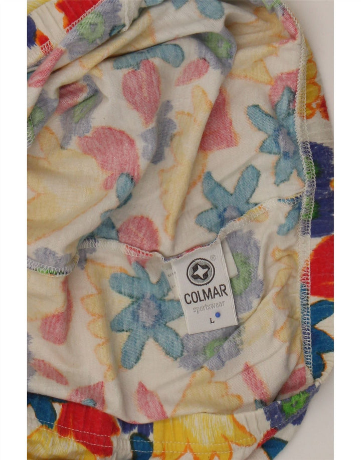 Colmar Hot Pants Mujer Grande W34 Algodón Floral Multicolor