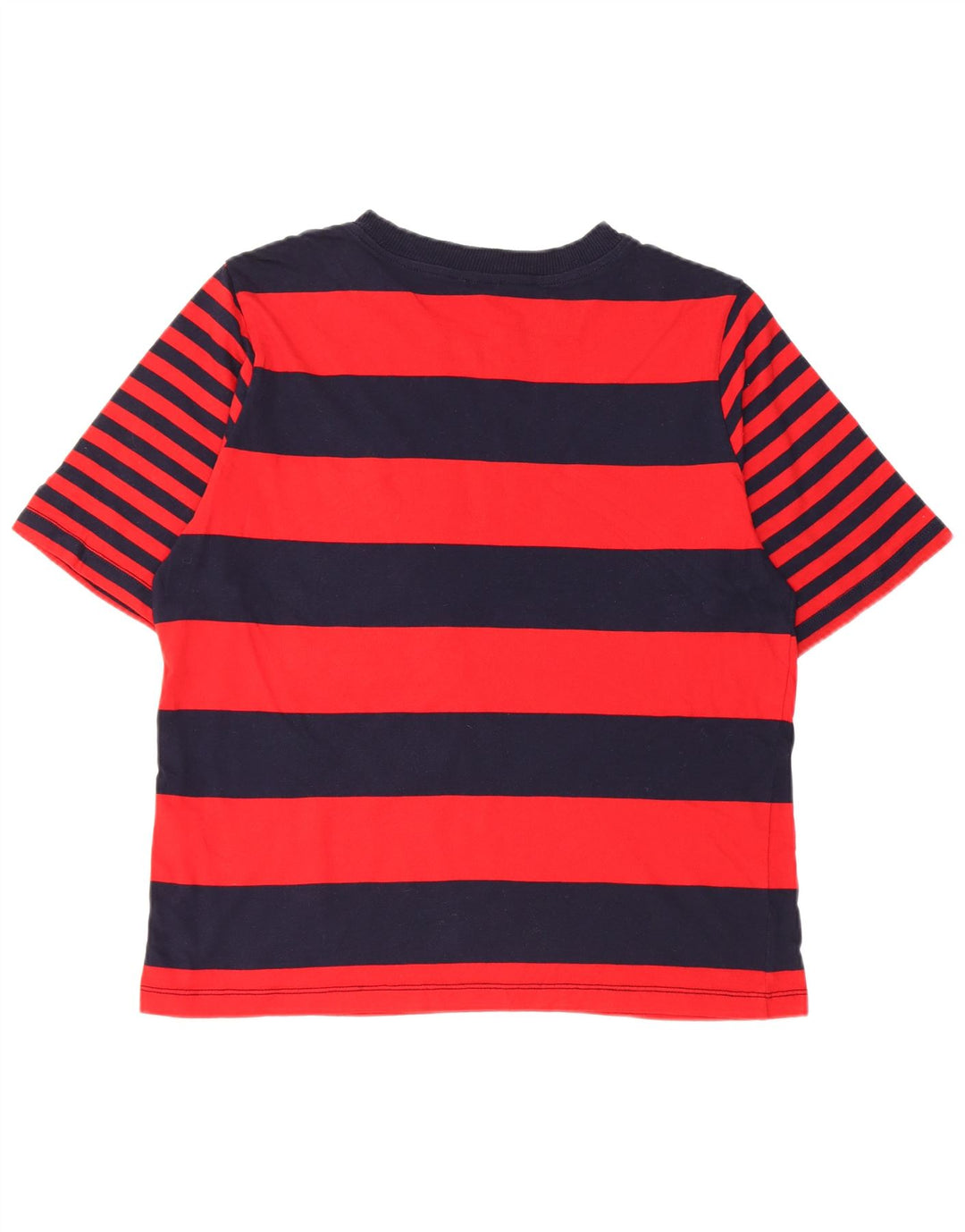 BENETTON Camiseta Hombre Top Medium Azul Marino Rayas Algodón