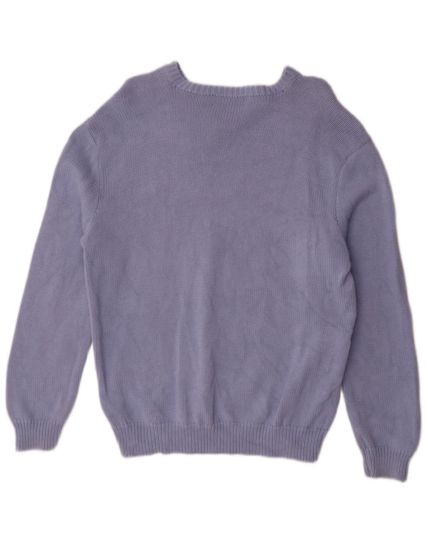 Polo Ralph Lauren - Jersey con cuello en V para hombre, talla grande, algodón morado