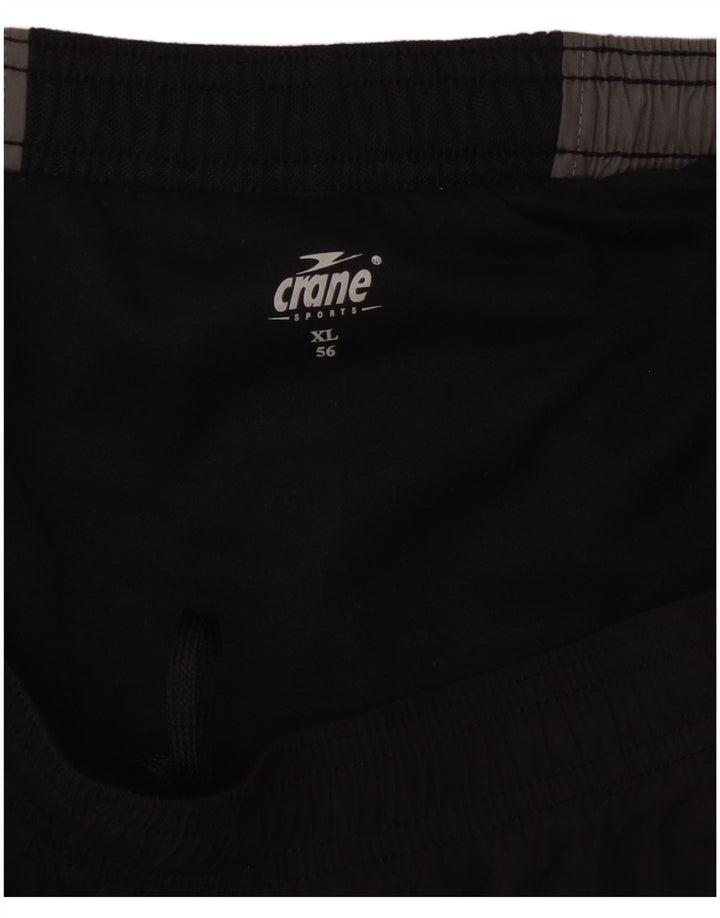 Pantalones cortos deportivos Crane para hombre XL Black Colourblock