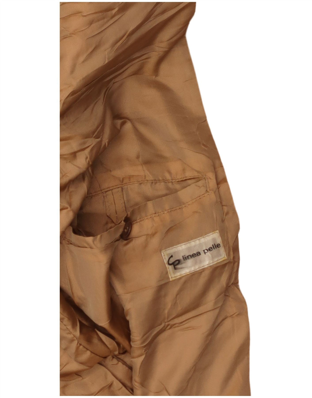 Vintage chaqueta de cuero para hombre Reino Unido 38 cuero beige medio