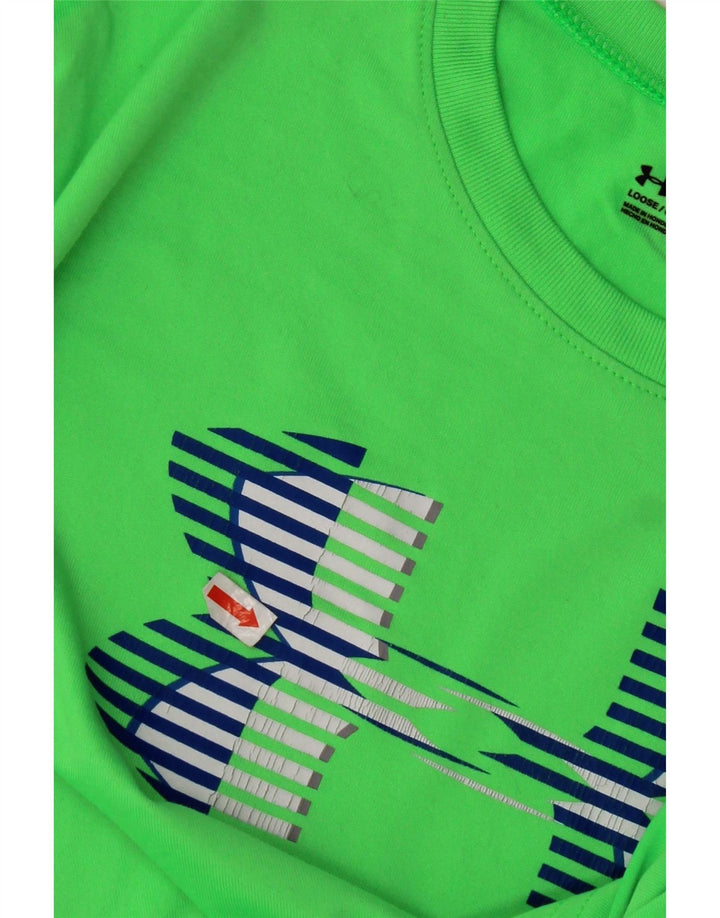 UNDER ARMOUR Camiseta gráfica Heat Gear para niños 13-14 años XL Verde