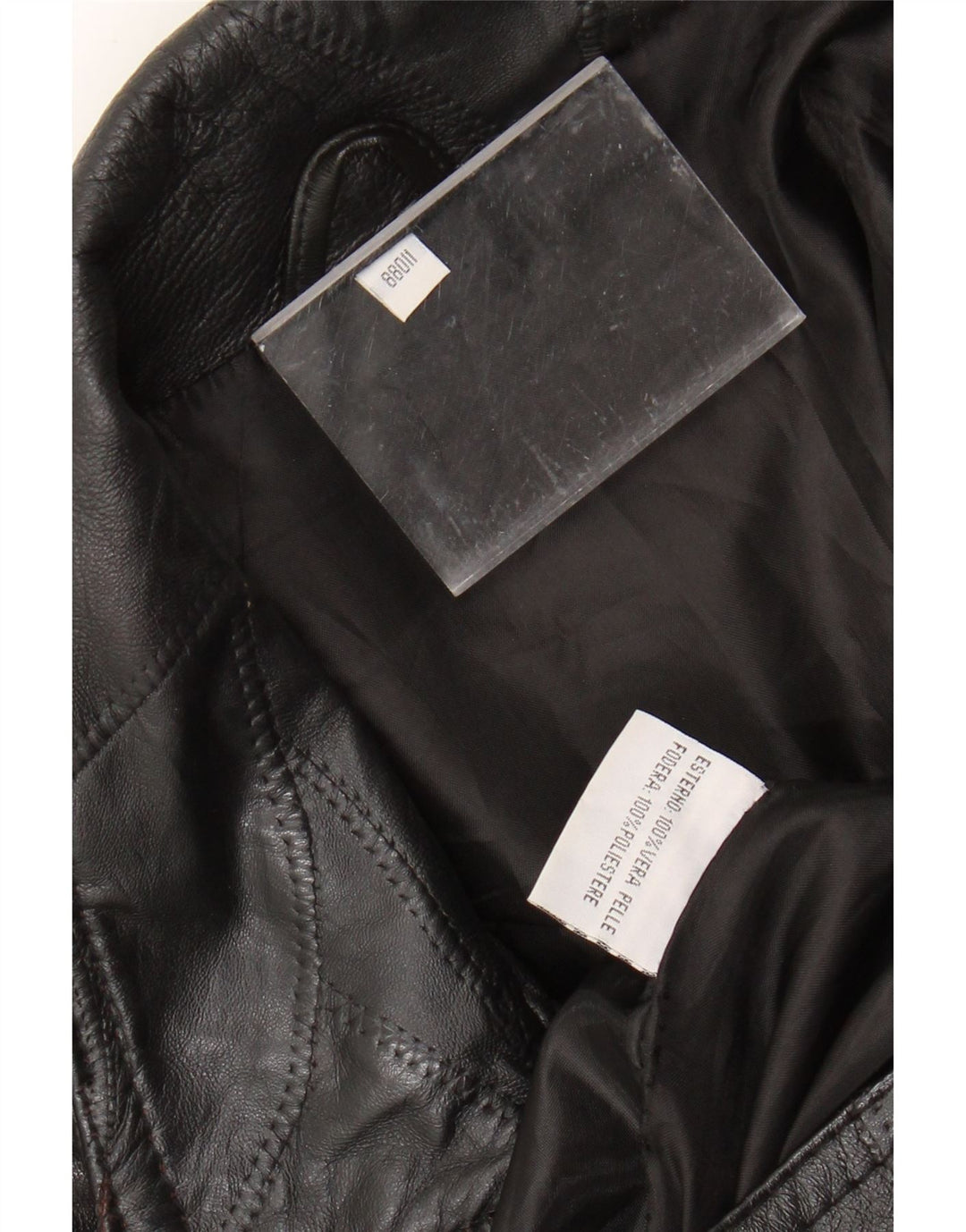 VINTAGE Chaqueta de cuero para hombre Reino Unido 40 Cuero negro grande