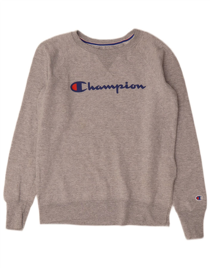 Champion Sudadera Gráfica para Hombre Jersey Pequeño De Algodón Gris