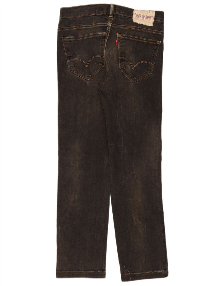 Levi's Mujer 519 Slim Jeans W32 L28 Algodón Negro