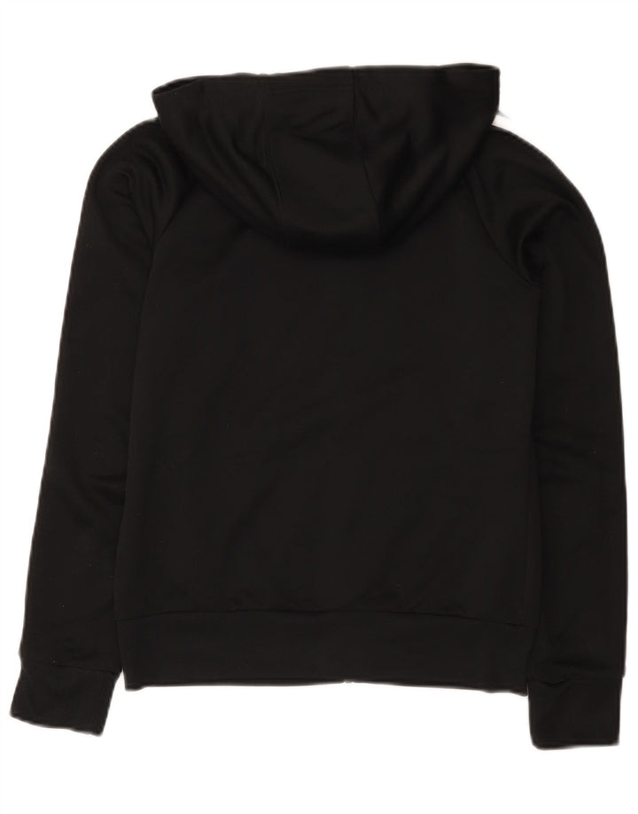 Adidas Sudadera con capucha y cremallera para niños 11-12 años Negro Poliéster