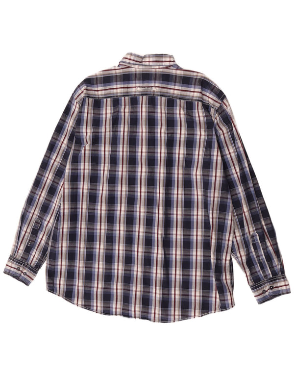 Camisa Camel Active Hombre XL Azul Marino Cuadros Algodón