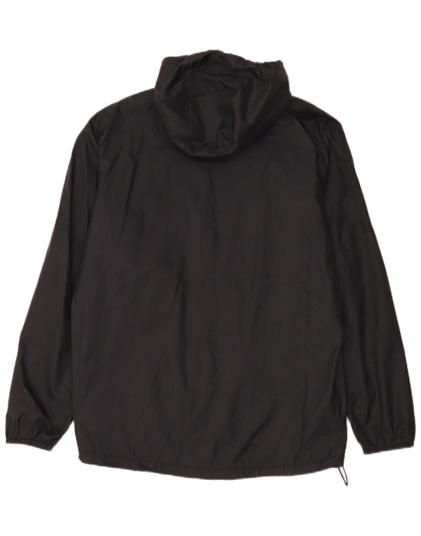 Nike Chaqueta impermeable con capucha para hombre UK 38 Medium Black Nylon