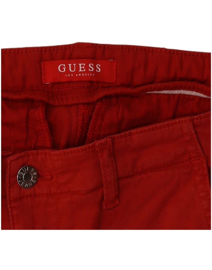 Guess Pantalón Chino Slim Mujer W32 L29 Rojo
