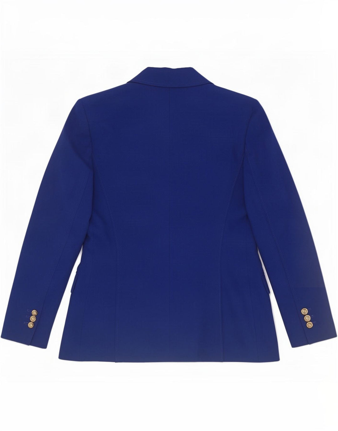 Zara Mujer Chaqueta Blazer De Doble Botonadura UK 42 Poliéster Azul Medio