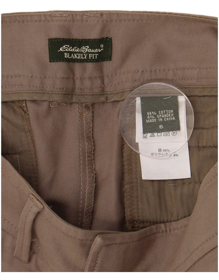EDDIE BAUER Pantalones casuales Blakely Fit para mujer US 6 Medium W30 L30 Marrón