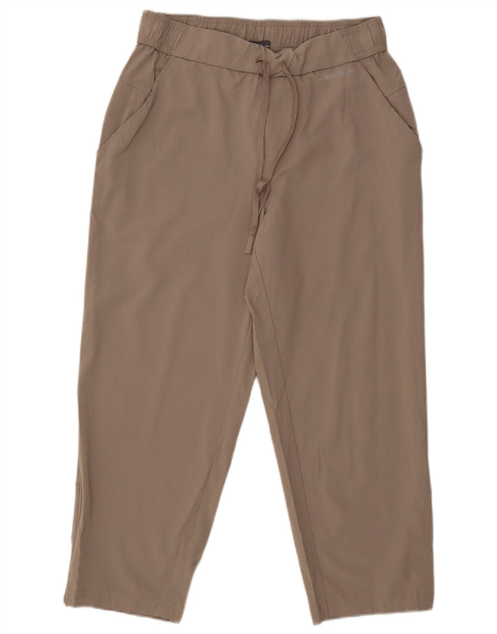 Eddie Bauer Pantalones Cortos Cónicos Para Mujer Medianos W30 L24 Poliéster Gris