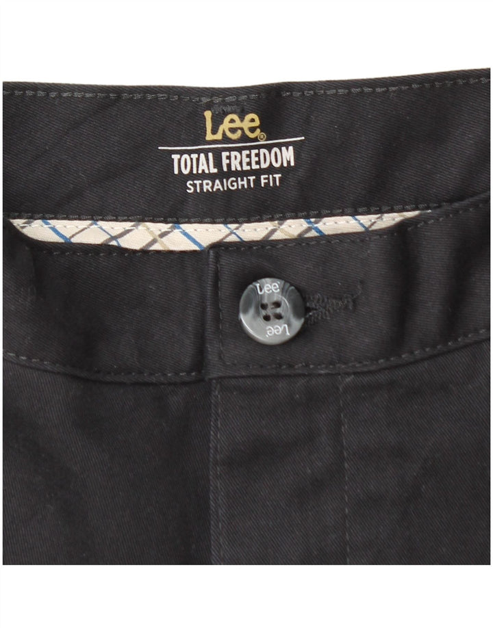 LEE Pantalón chino recto para hombre W34 L30 Algodón azul marino