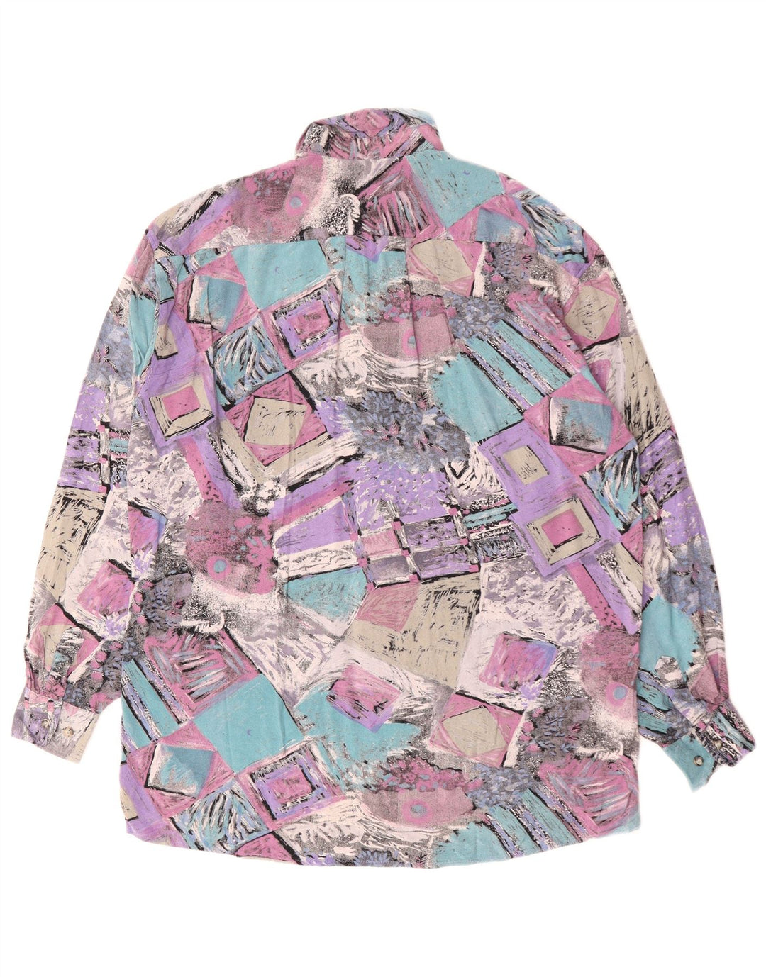 DORNBUSCH Camisa Hombre Talla 39/40 Viscosa Patchwork Multicolor Mediana