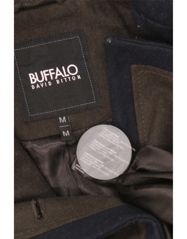 Buffalo Mujer David Bitton Abrigo de doble botonadura UK 12 Medium Khaki