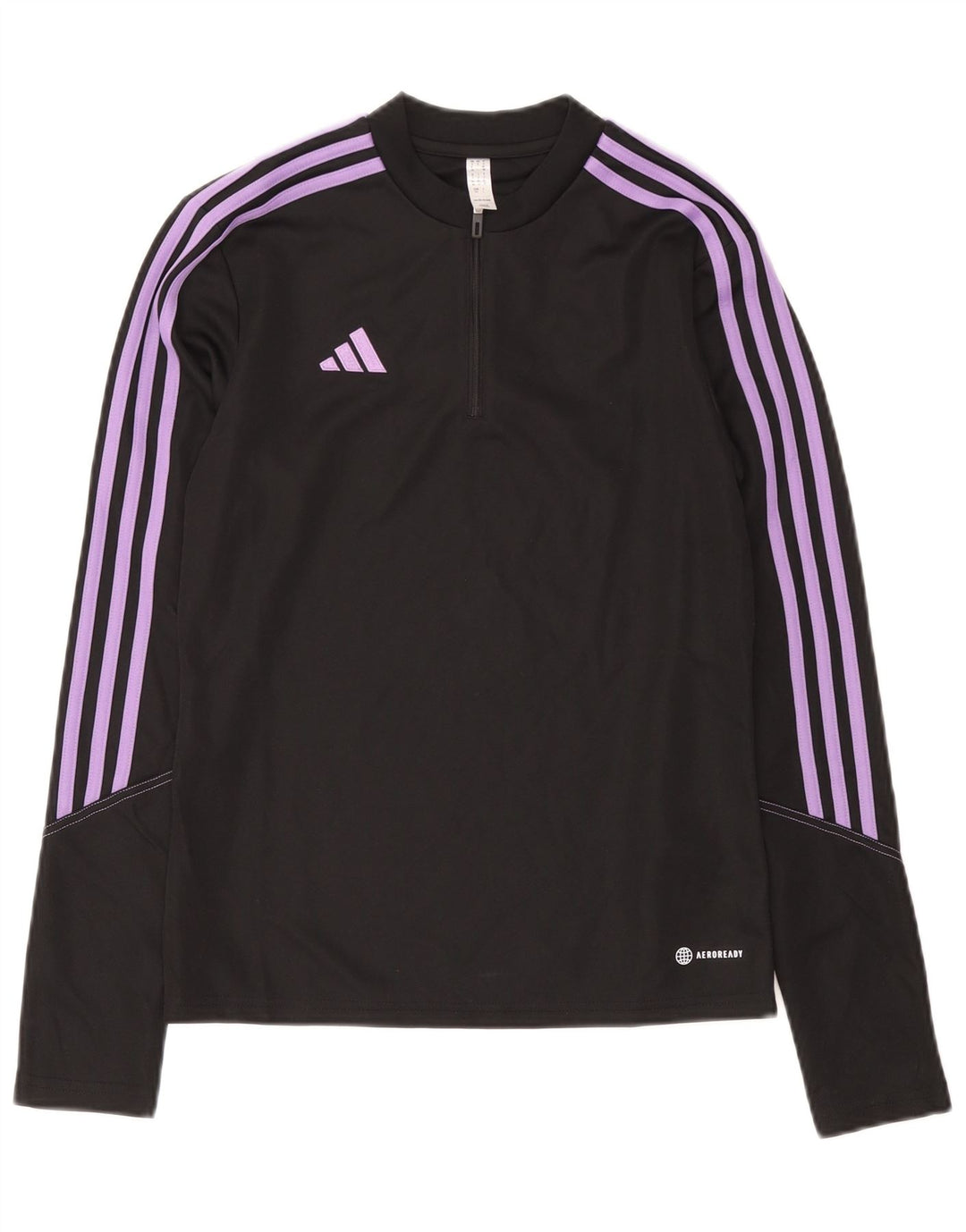 Adidas Aeroready - Chándal con cremallera y cuello para mujer, talla S, color negro