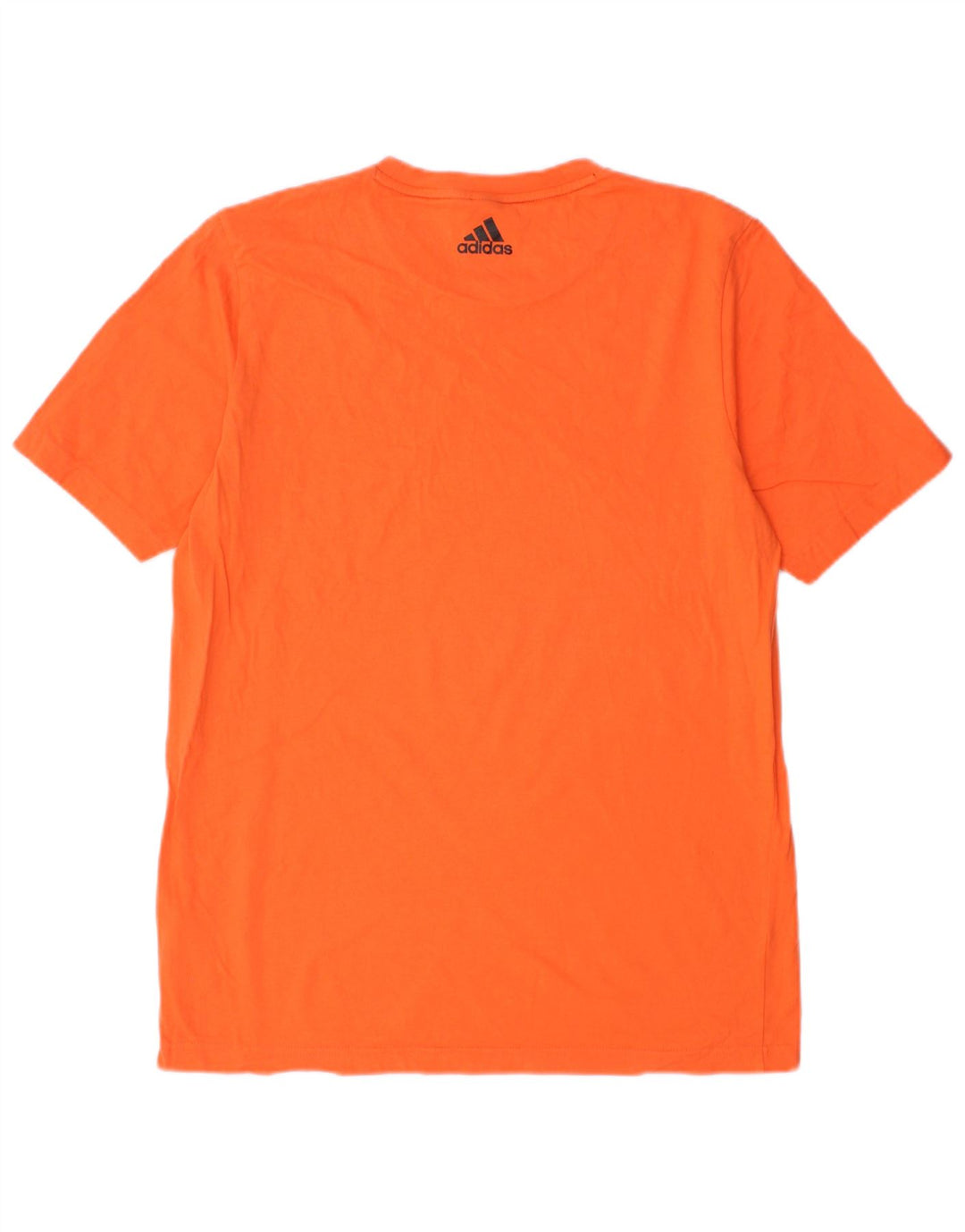 Adidas - Camiseta gráfica para hombre, talla pequeña, algodón naranja