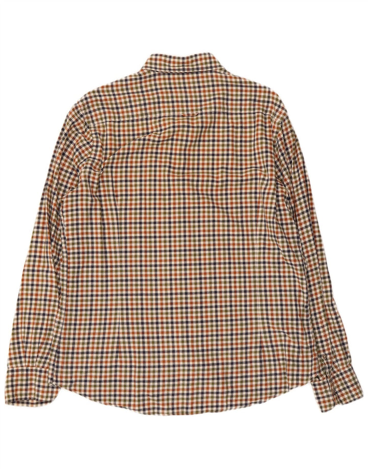 Camisa Hombre Massimo Dutti Large Cuadros Multicolor Algodón