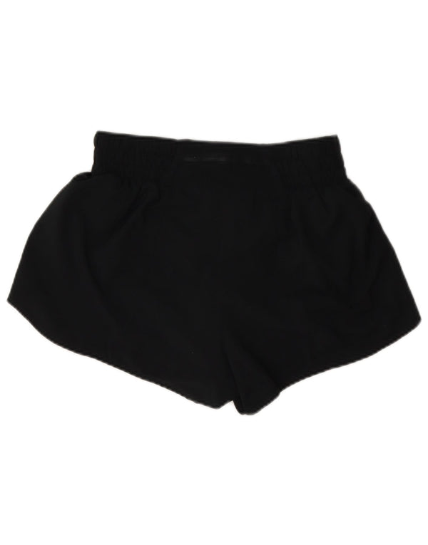 Nike Pantalones cortos deportivos Dri Fit para mujer UK 8 Small Poliéster negro