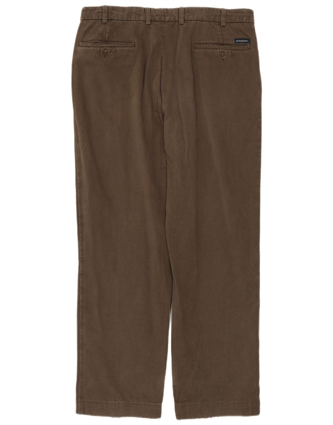 Burberry Pantalón chino con pinzas para hombre IT 50 Medium W32 L29 Algodón marrón