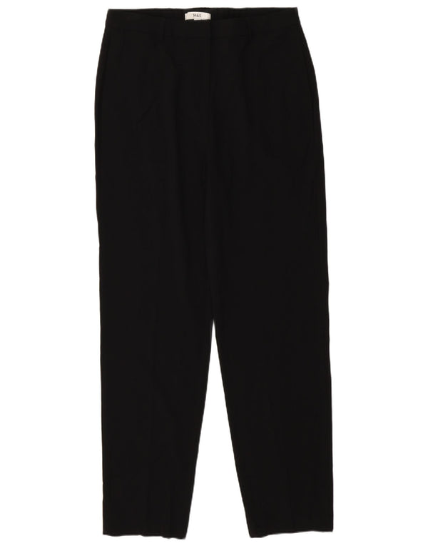 Marks & Spencer Pantalones chinos cónicos para mujer UK 40 Large W32 L32 Negro