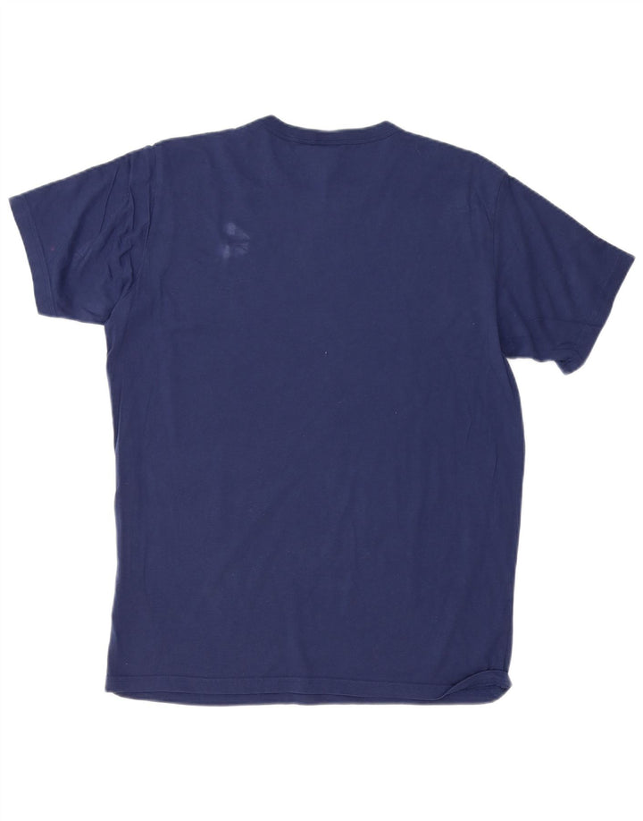 G-Star Hombre Camiseta Gráfica Top Medium Azul Marino Algodón