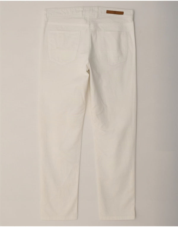Massimo Dutti Pantalones Casuales Slim Fit para Hombre EU 42 Large W32 L28 Blanco