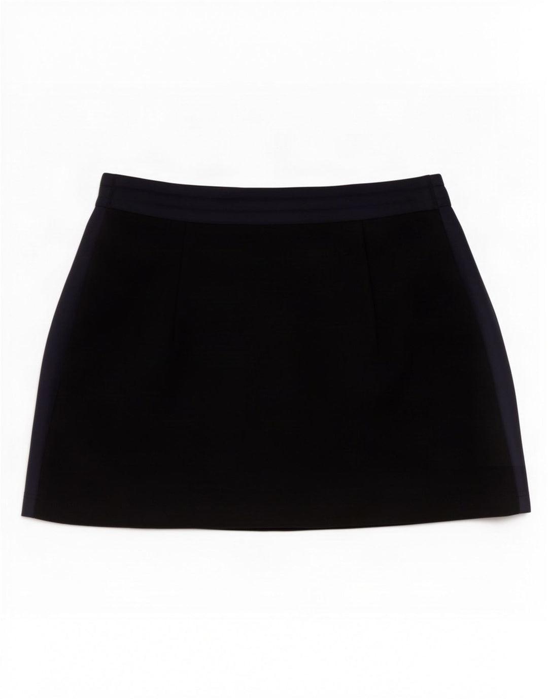Zara Mujer Mini Falda Mediana W28 Poliamida Azul Marino