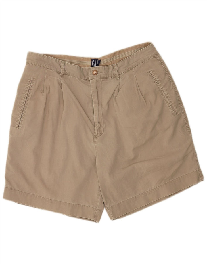 Gap Mens Pegged Chino Shorts W34 Grande Algodón Beige