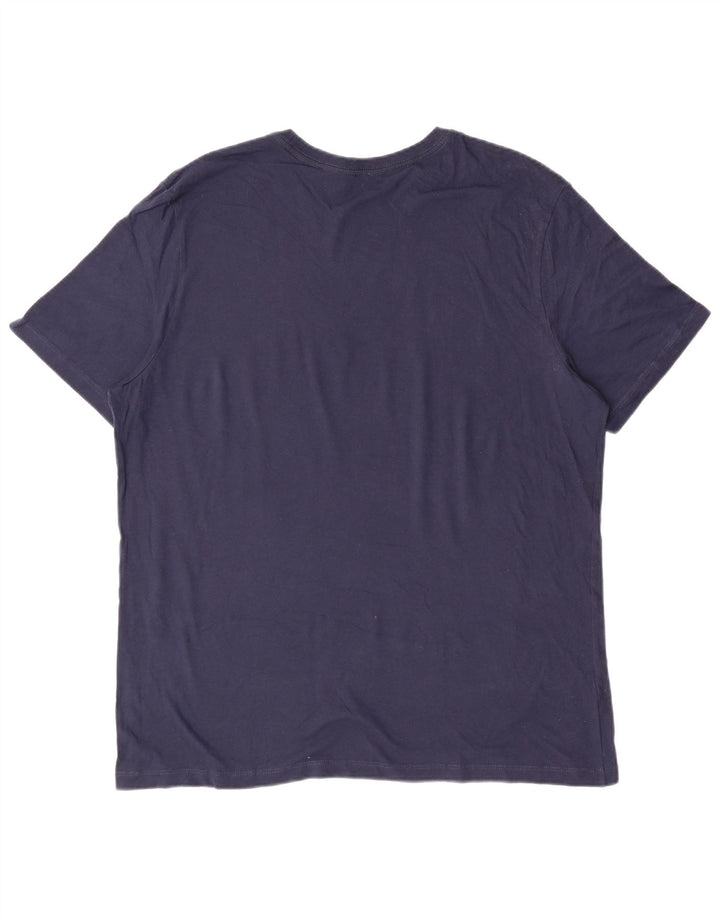 Michael Kors Camiseta estampada con gráfico para hombre Top grande de algodón azul marino
