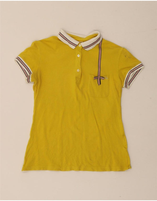 Fay Polo para mujer UK 12 Medium Yellow