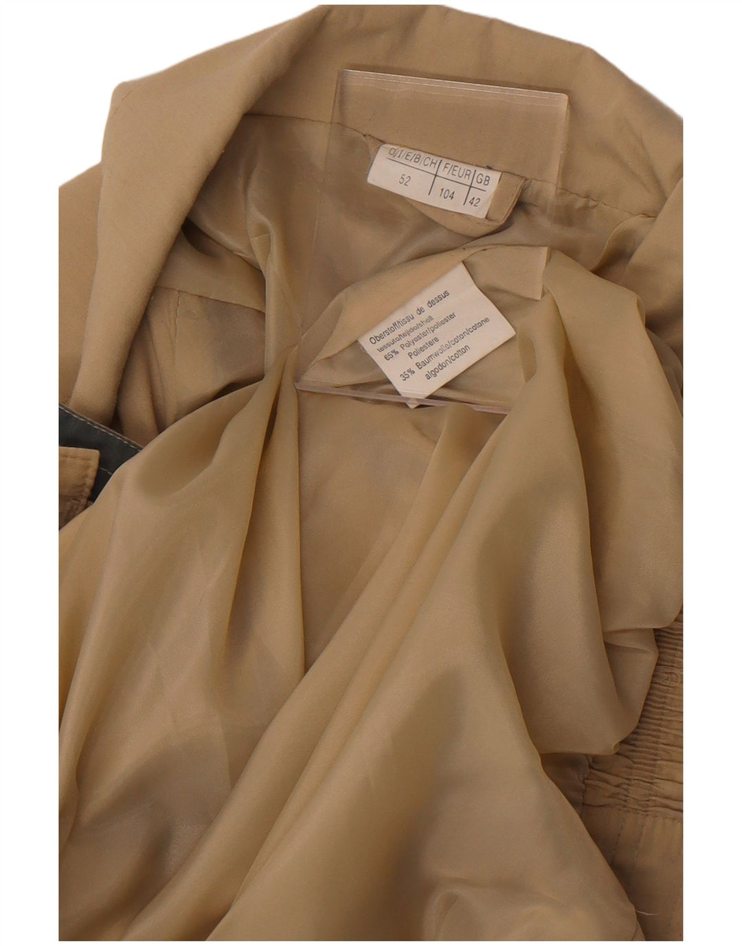 Chaqueta bomber vintage para hombre Reino Unido 42 XL Poliéster caqui